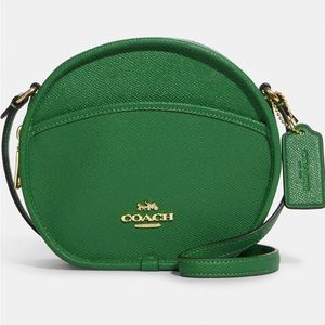 Green Coach canteen crossbody